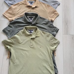 Men's Polo Shirt Set - Olive, Beige, Gray